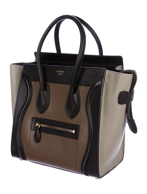 celine micro luggage tote